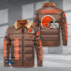 Cleveland Browns NFL Style Puffer Jacket For Fans