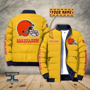 Cleveland Browns NFL Style Puffer Jacket For Fans