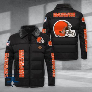 Cleveland Browns NFL Style Puffer Jacket For Fans