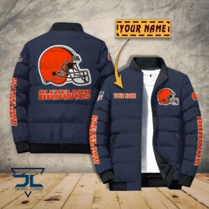 Cleveland Browns NFL Style Puffer Jacket For Fans