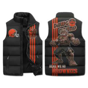 Cleveland Browns NFL Style Sleeveless Puffer Jacket For Fans