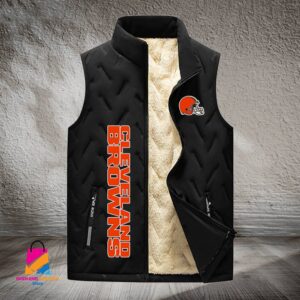 Cleveland Browns NFL Style Sleeveless Puffer Jacket For Fans