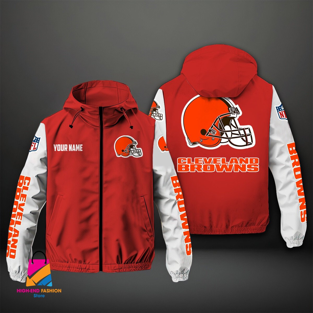 Cleveland Browns NFL Style Windbreaker Jacket For Fans