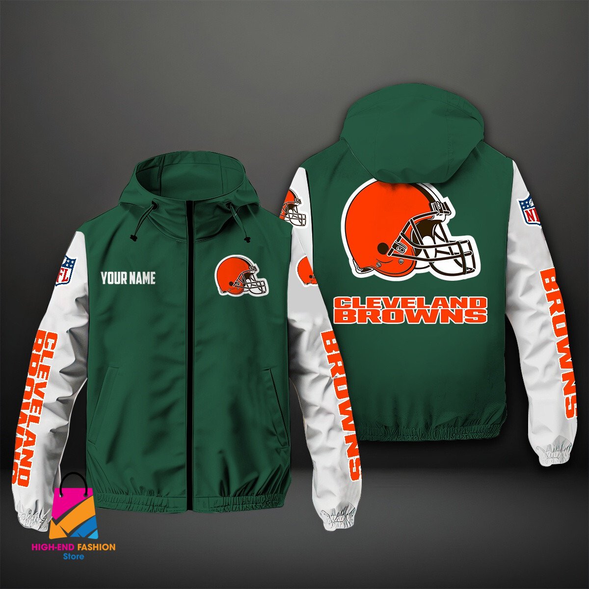 Cleveland Browns NFL Style Windbreaker Jacket For Fans