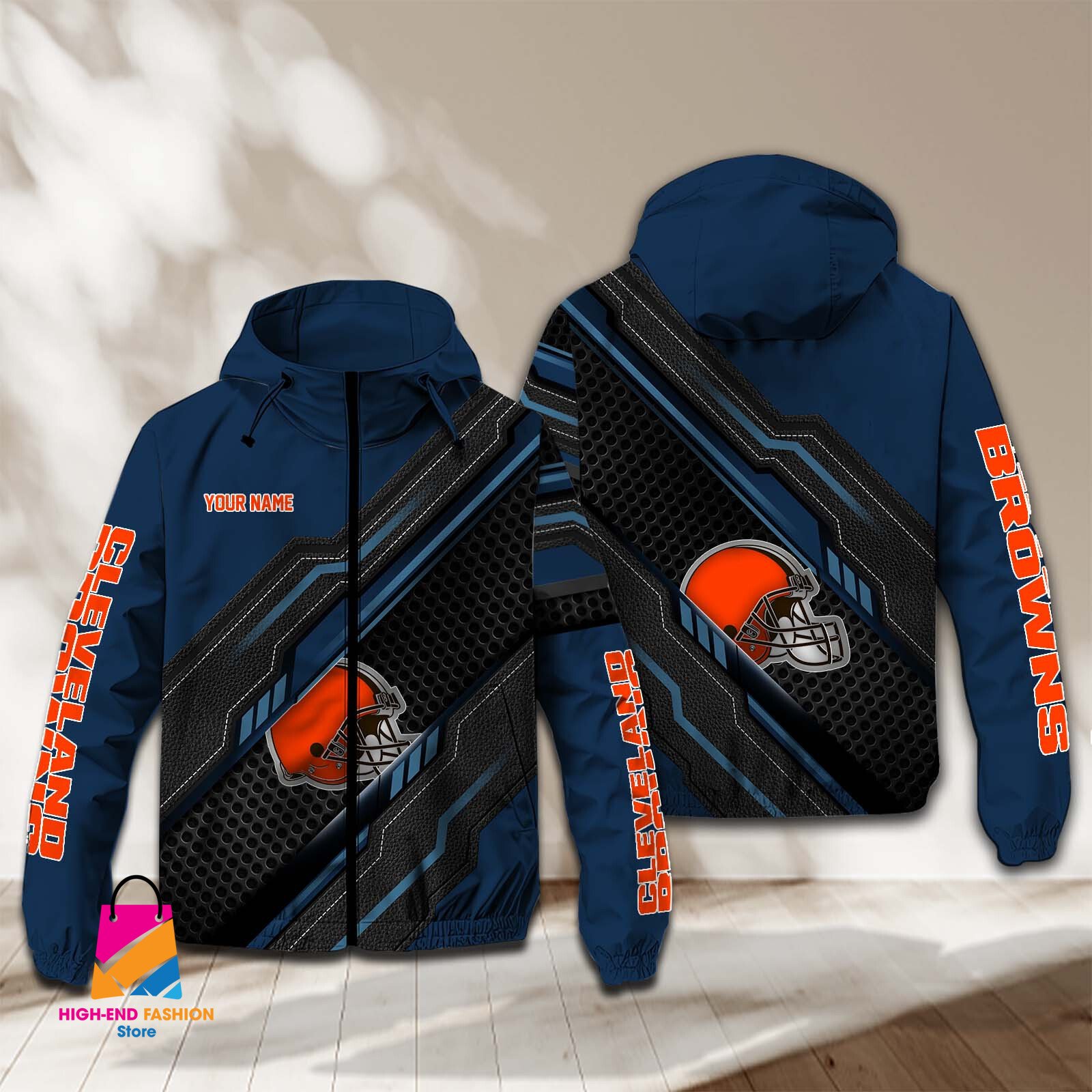 Cleveland Browns NFL Style Windbreaker Jacket For Fans