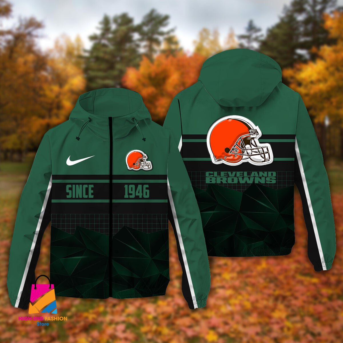Cleveland Browns NFL Style Windbreaker Jacket For Fans