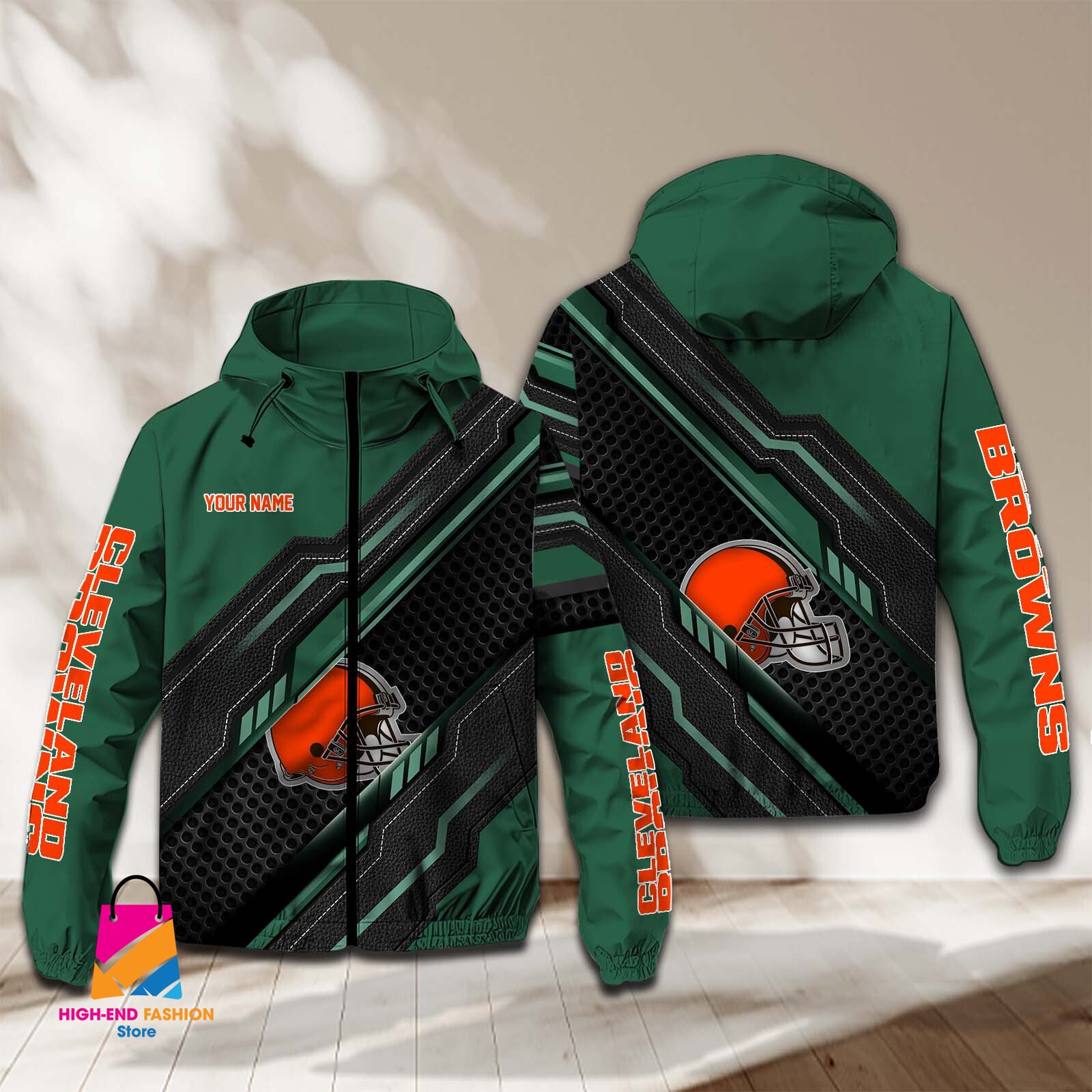 Cleveland Browns NFL Style Windbreaker Jacket For Fans