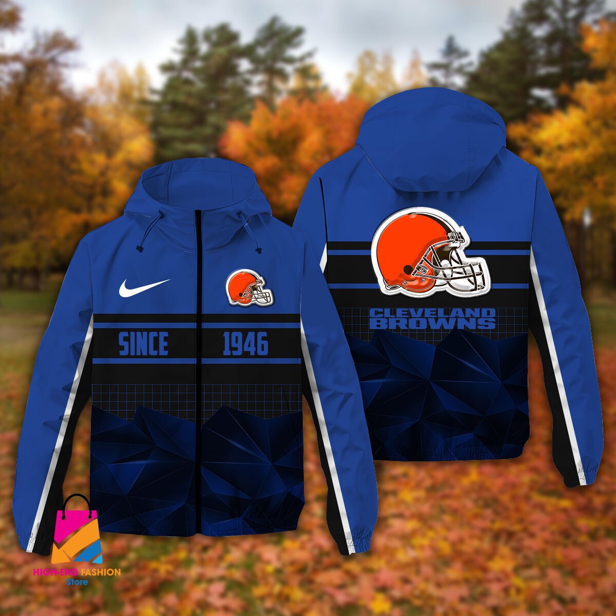 Cleveland Browns NFL Style Windbreaker Jacket For Fans