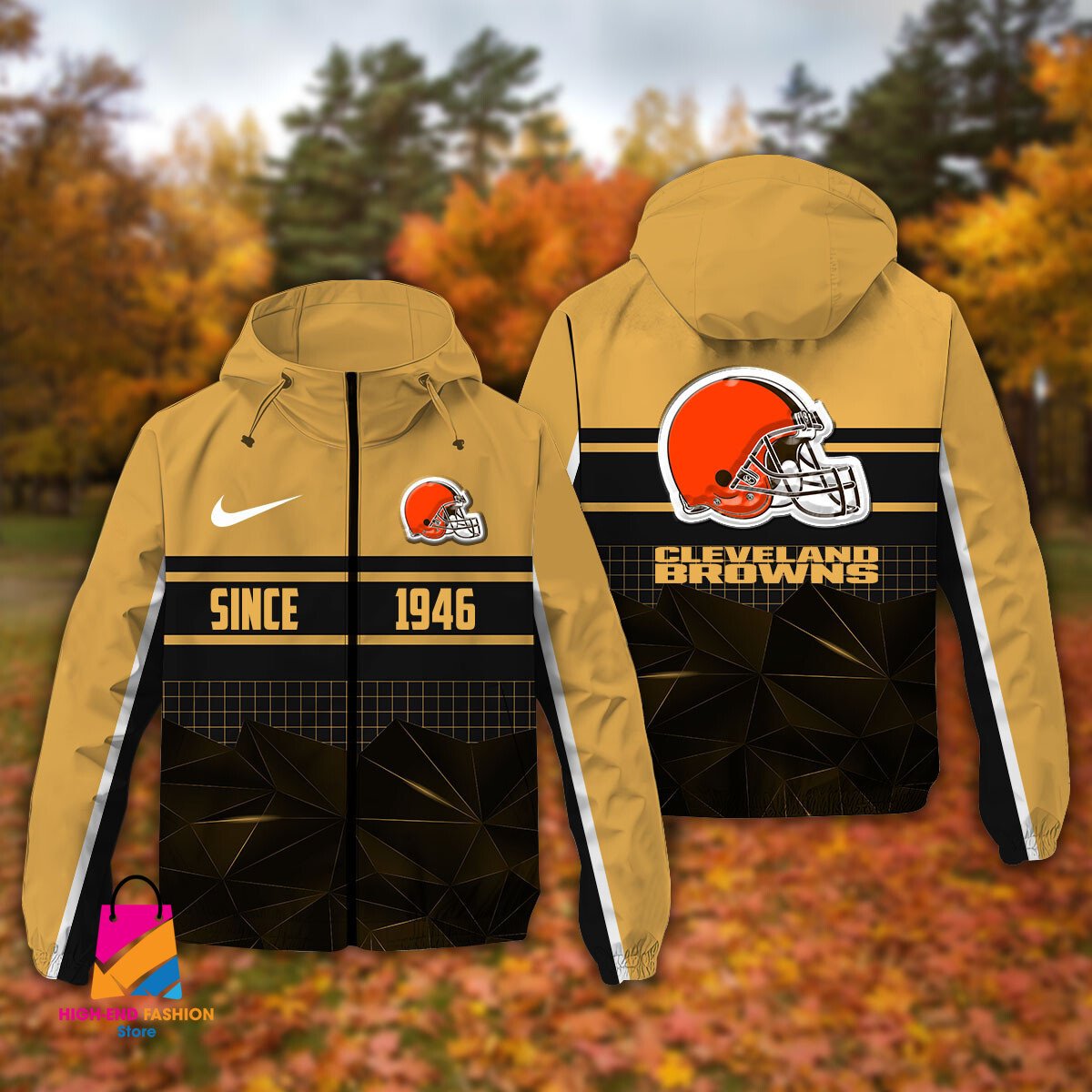 Cleveland Browns NFL Style Windbreaker Jacket For Fans