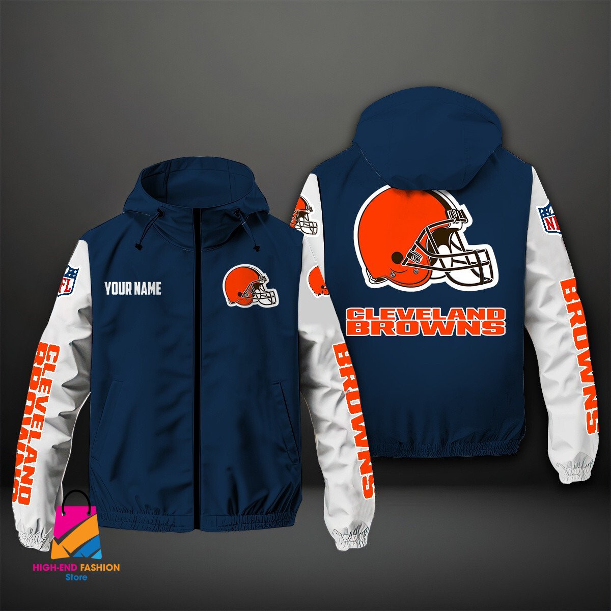 Cleveland Browns NFL Style Windbreaker Jacket For Fans