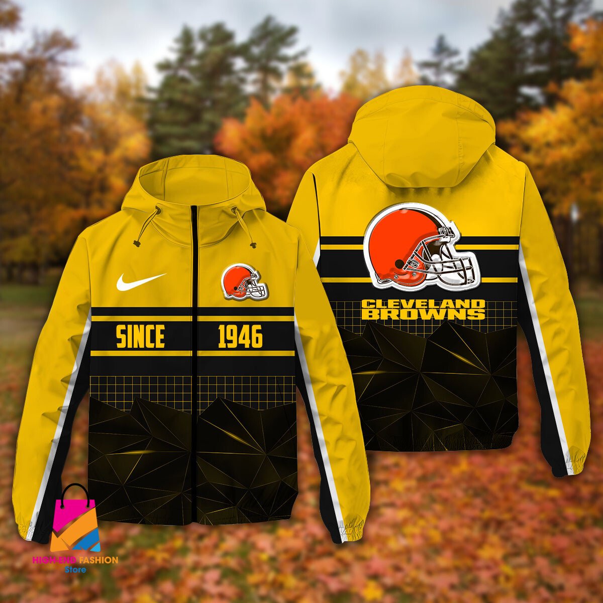 Cleveland Browns NFL Style Windbreaker Jacket For Fans