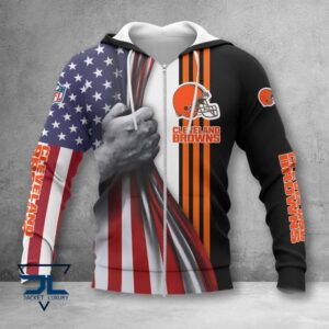 Cleveland Browns NFL Style Zip Hoodie Jacket For Fans