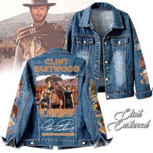 Clint Eastwood Actor Denim Jacket Gift For Fans