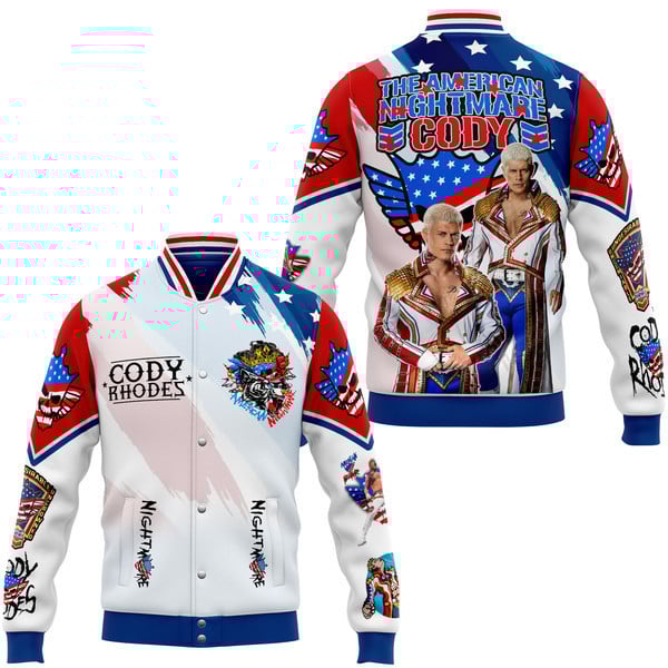 Cody Rhodes WWE Style Baseball Jacket For Fans