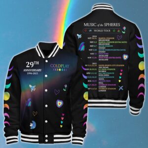 COLDPLAY Music Style Baseball Jacket For Fans