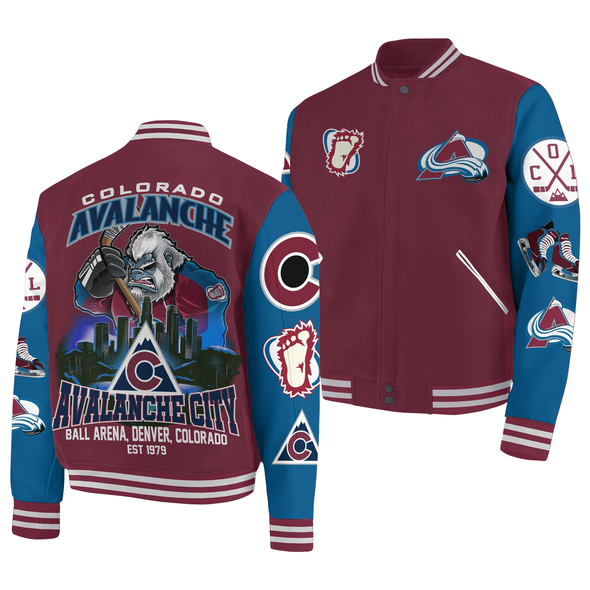 Colorado Avalanche NHL Style Baseball Jacket For Fans