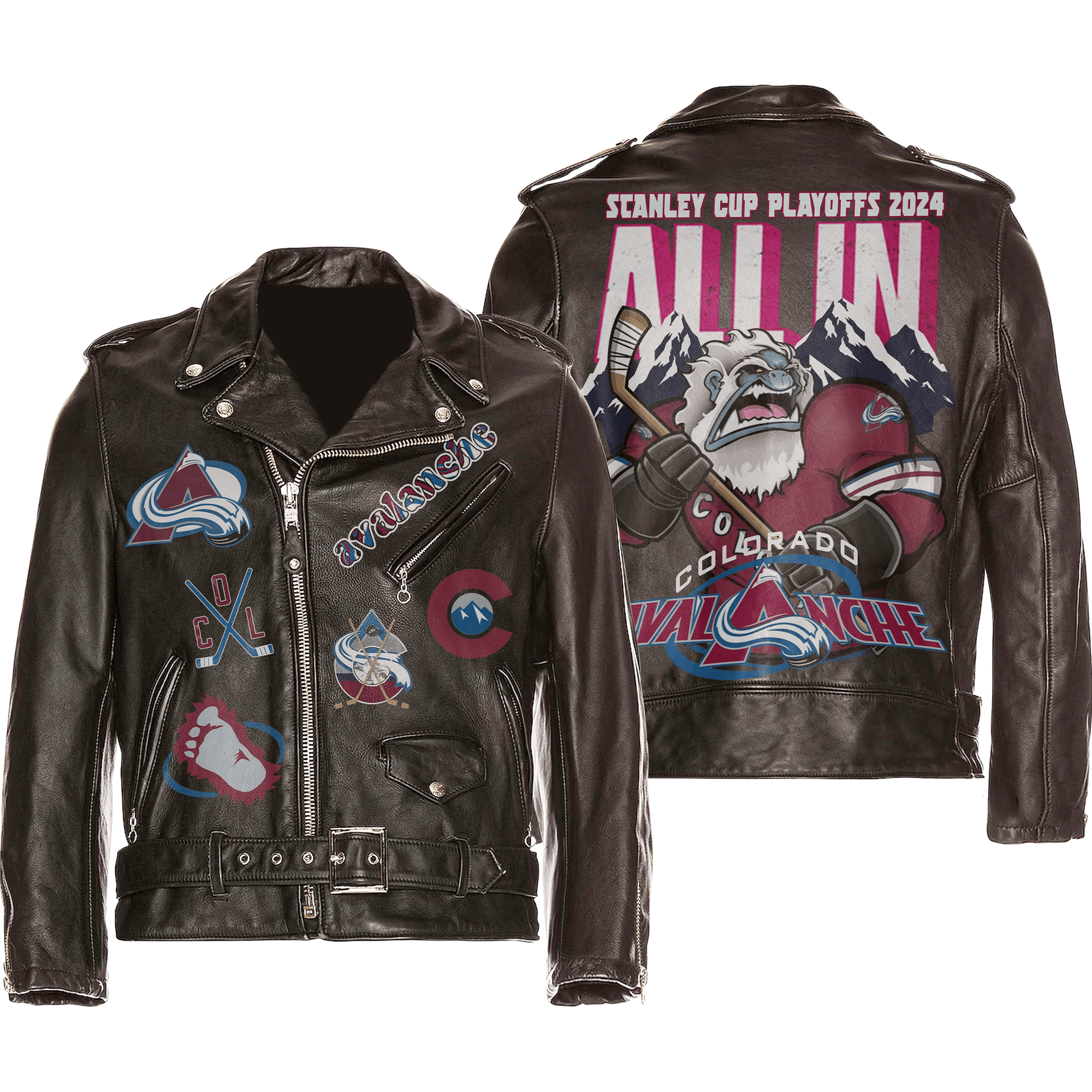 Colorado Avalanche NHL Style Leather Jacket For Fans