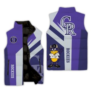 Colorado Rockies MLB Style Sleeveless Puffer Jacket For Fans