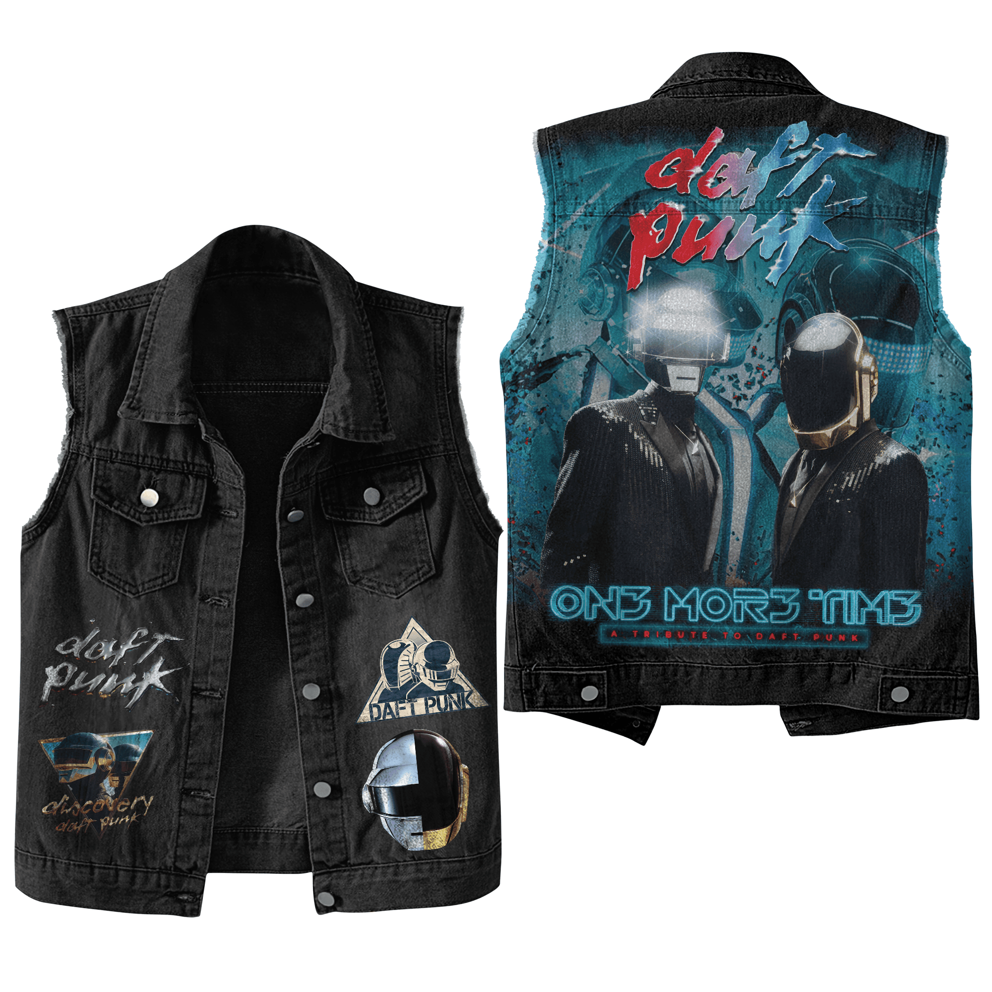 Daft Punk 05 Music Style Sleeveless Jacket For Fans