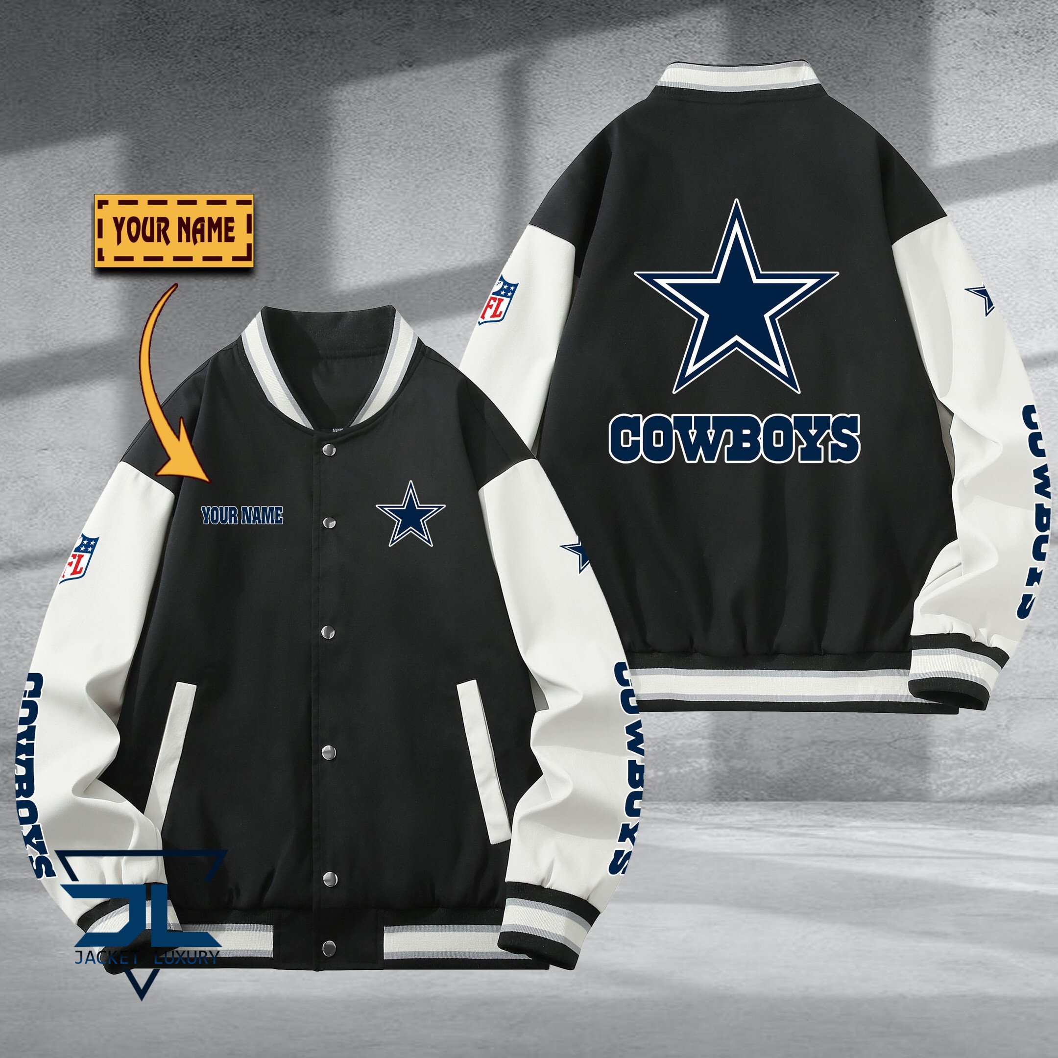 Dallas Cowboy NFL Style Baseball Jacket For Fan