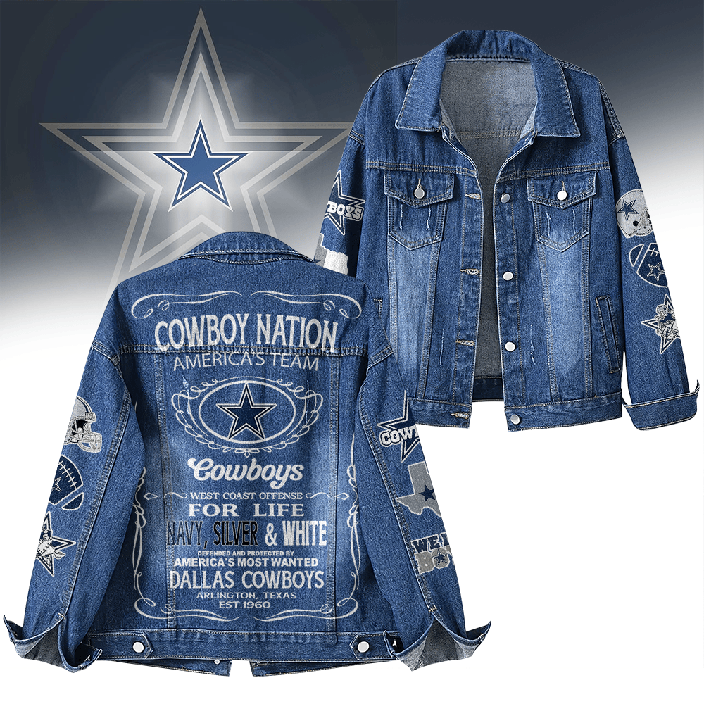 Dallas Cowboys NFL Denim Jacket Gift For Fans