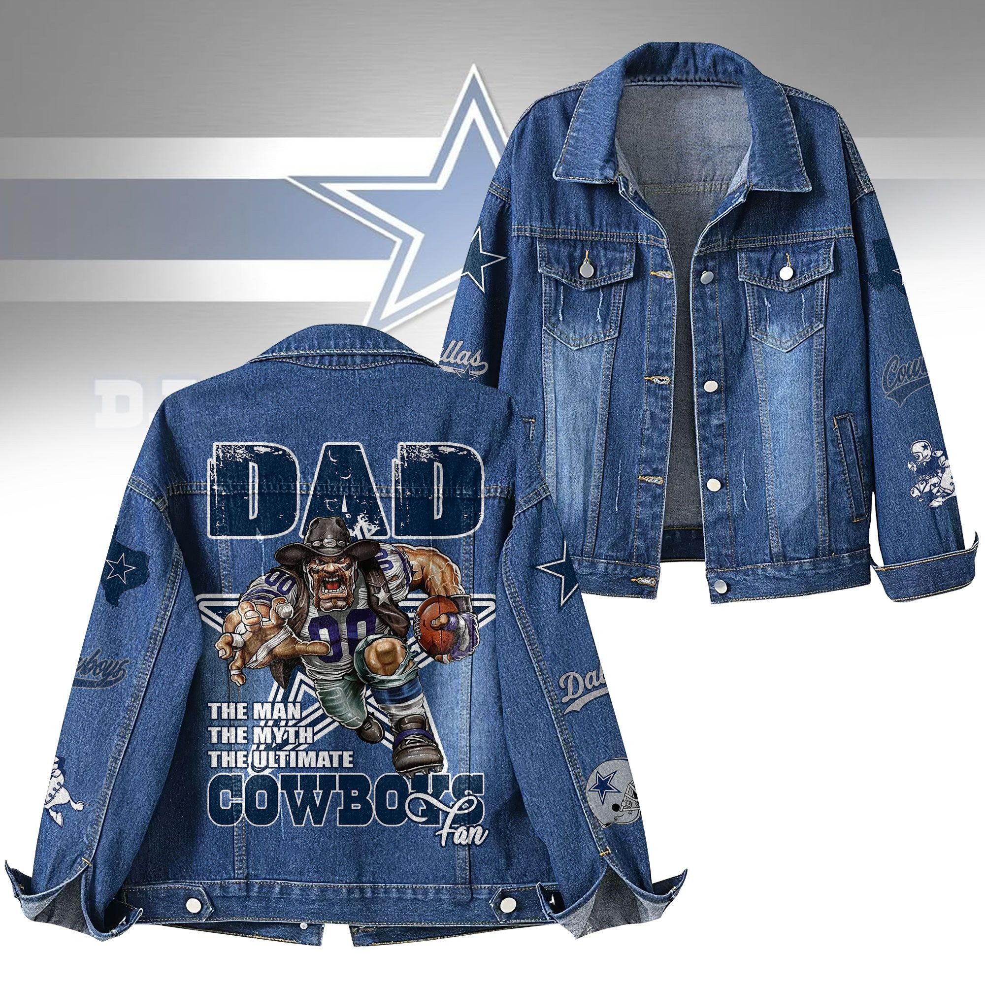 Dallas Cowboys NFL Denim Jacket Gift For Fans