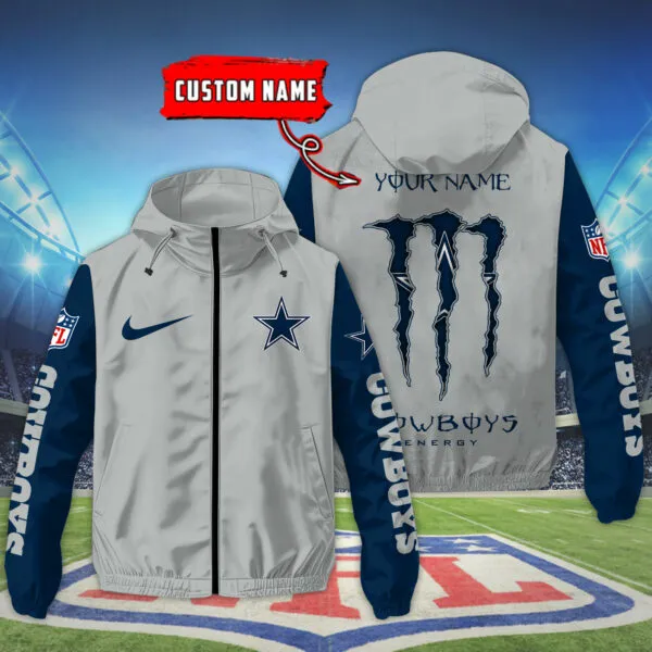 Dallas Cowboys NFL Personalized Style Windbreaker Jacket For Fans