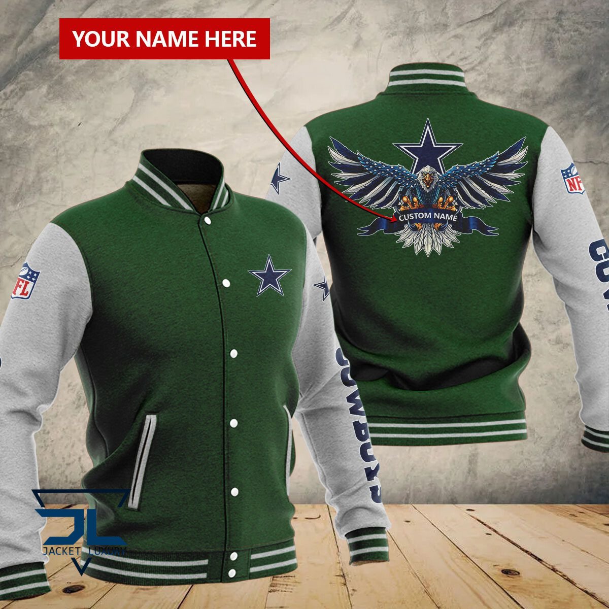 Dallas Cowboys NFL Style Baseball Jacket For Fan