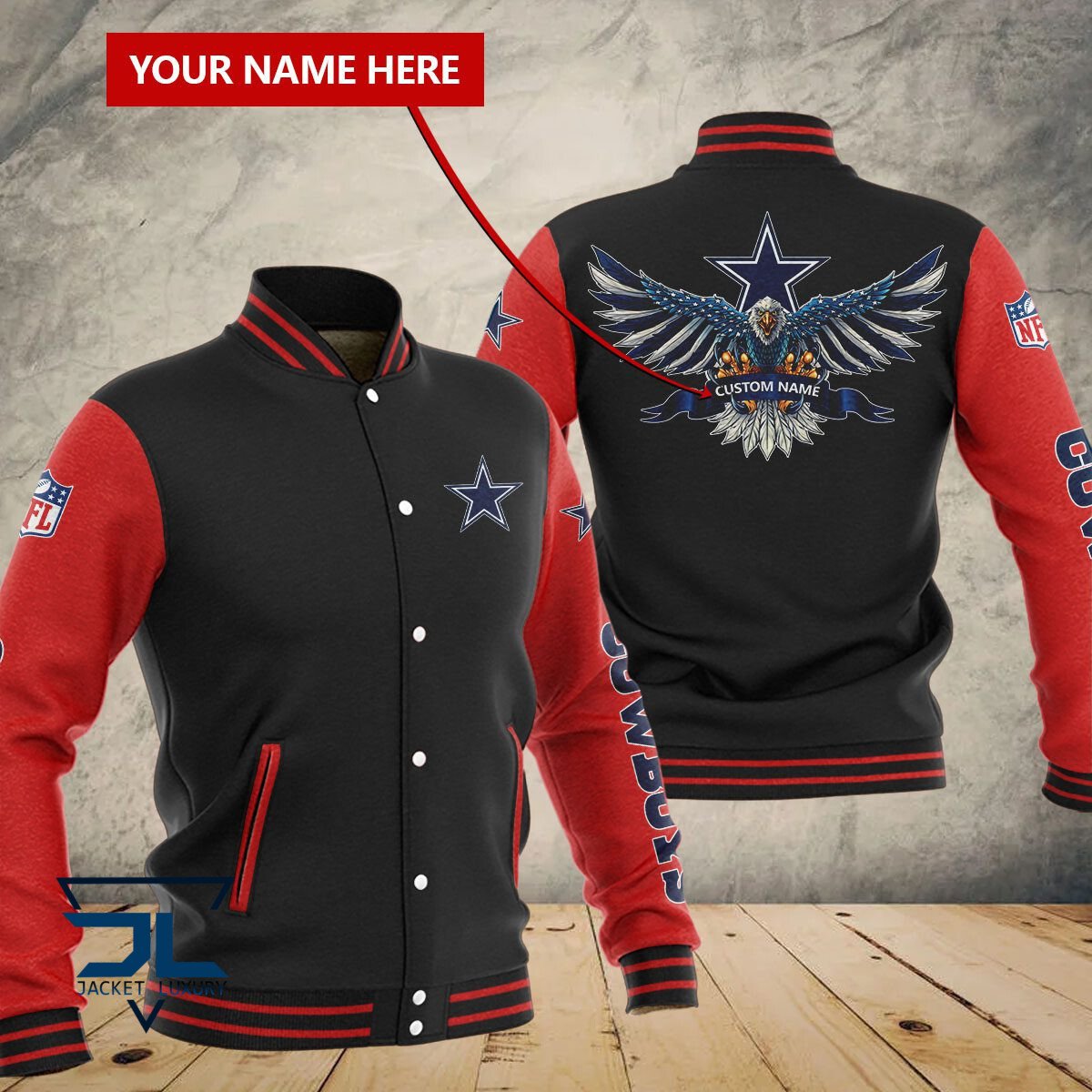 Dallas Cowboys NFL Style Baseball Jacket For Fan