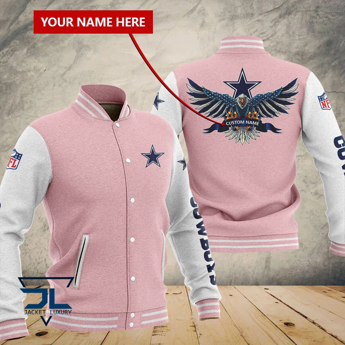 Dallas Cowboys NFL Style Baseball Jacket For Fan