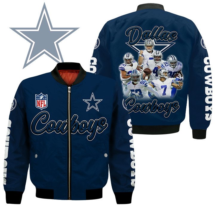 Dallas Cowboys NFL Style Bomber Jacket For Fans