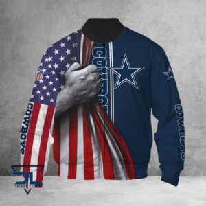 Dallas Cowboys NFL Style Bomber Jacket For Fans
