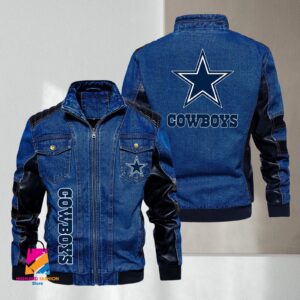 Dallas Cowboys NFL Style Denim Jacket For Fans