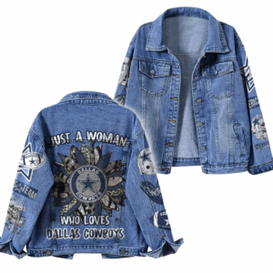 Dallas Cowboys NFL Style Denim Jacket For Fans
