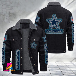 Dallas Cowboys NFL Style Fleece Thermal Cotton Jacket For Fans