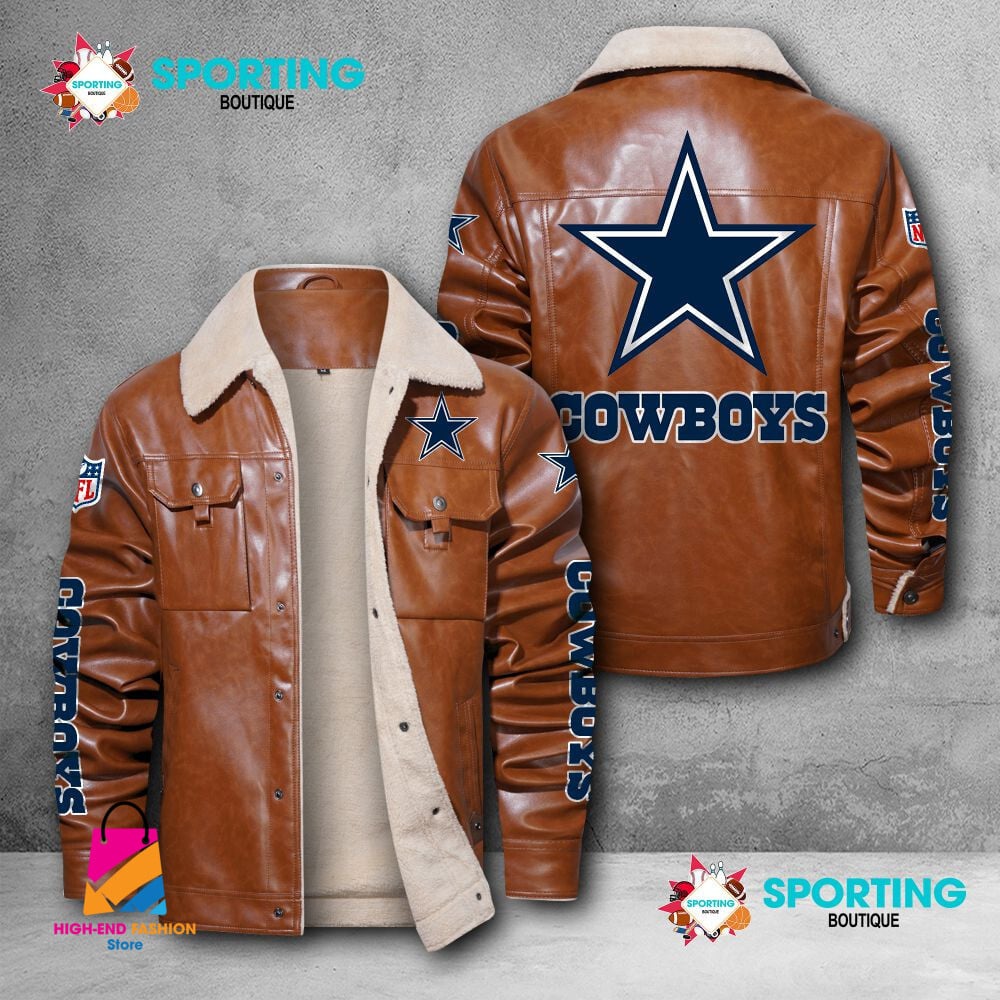 Dallas Cowboys NFL Style Leather Jacket For Fans