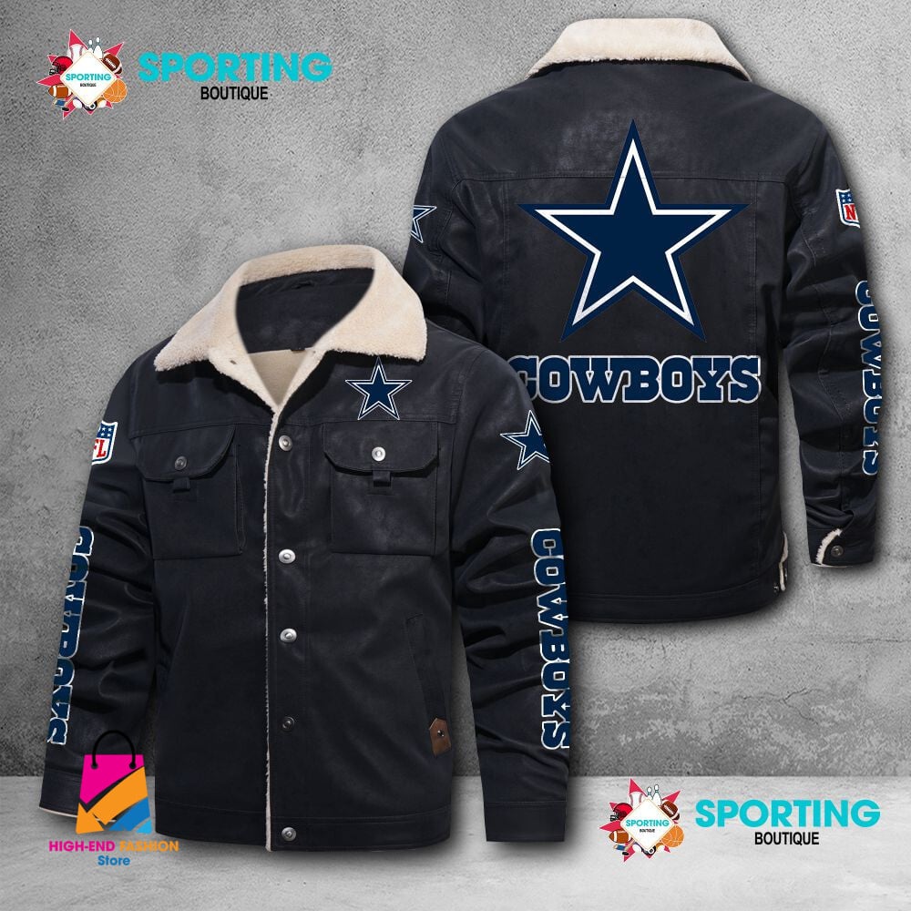 Dallas Cowboys NFL Style Fleece Thermal Cotton Jacket For Fans