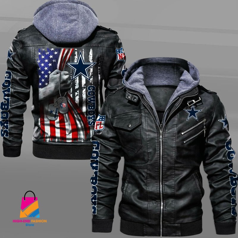 Dallas Cowboys NFL Style Leather Jacket For Fan