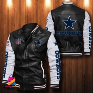 Dallas Cowboys NFL Style Leather Jacket For Fan