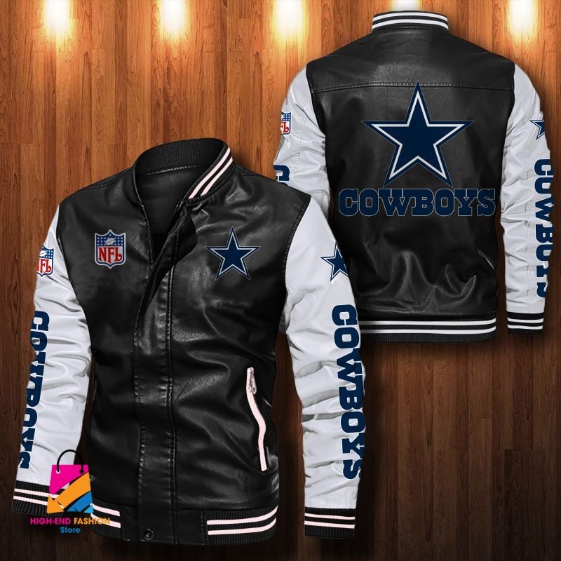 Dallas Cowboys NFL Style Leather Jacket For Fan