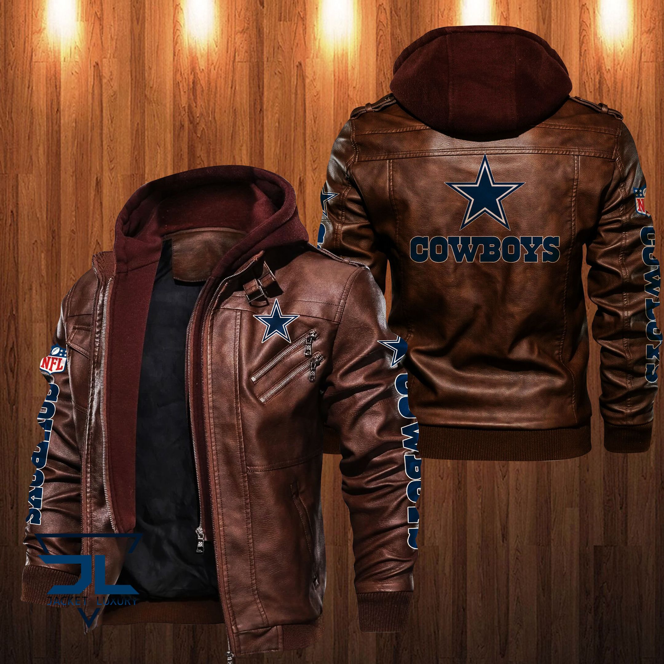 Dallas Cowboys NFL Style Leather Jacket For Fan