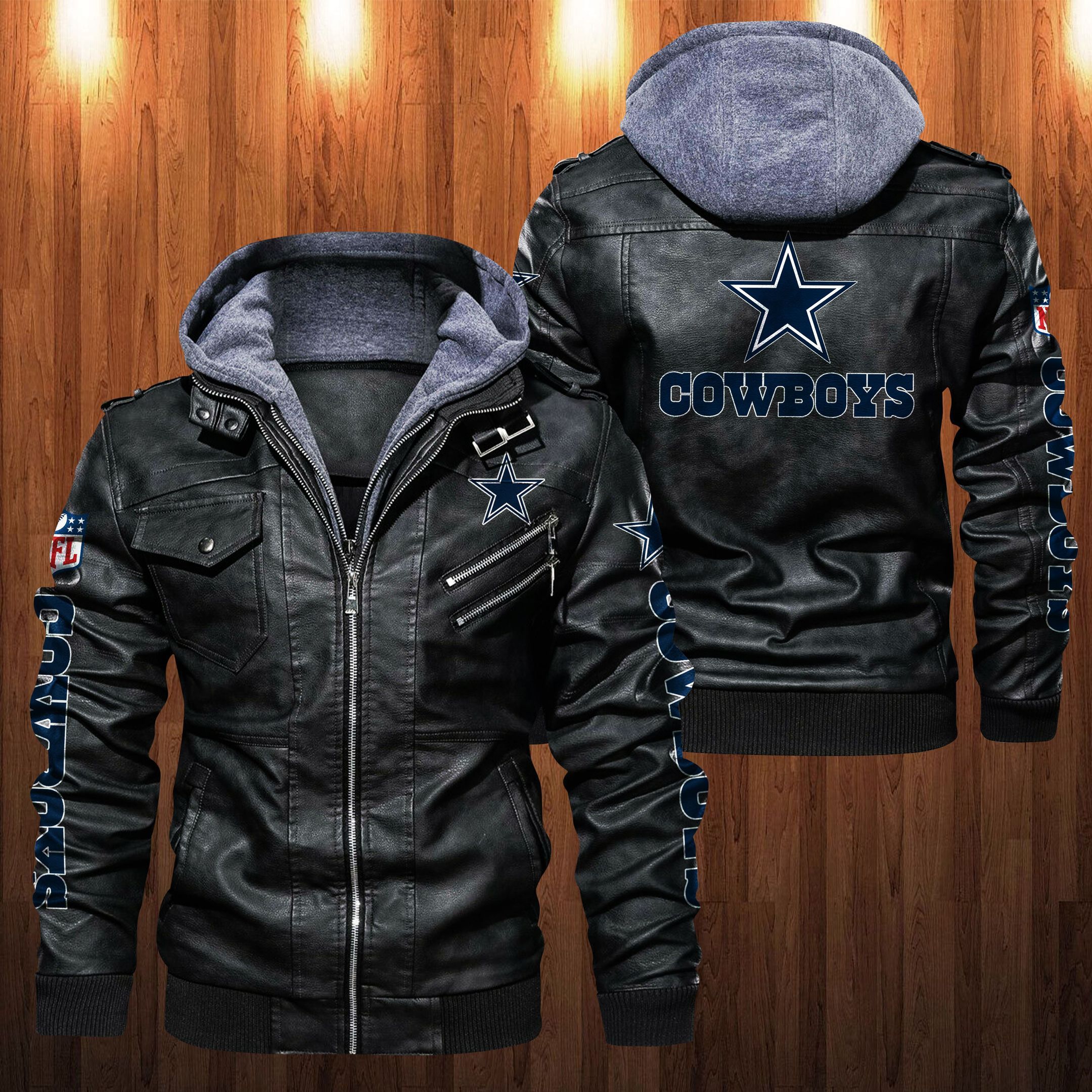 Dallas Cowboys NFL Style Leather Jacket For Fan