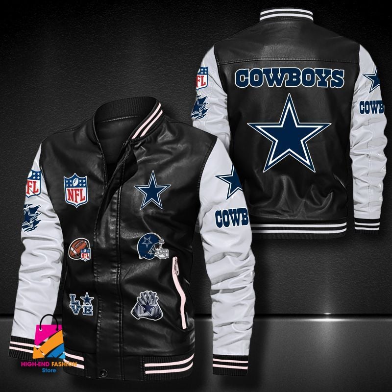 Dallas Cowboys NFL Style Leather Jacket For Fan