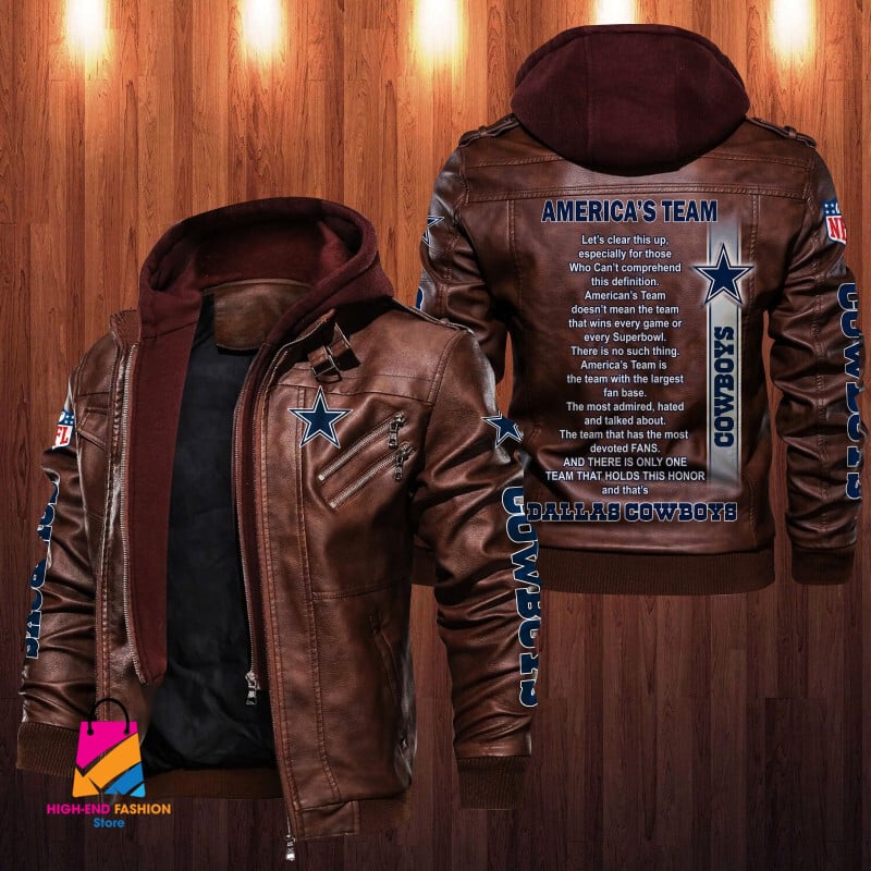Dallas Cowboys NFL Style Leather Jacket For Fan