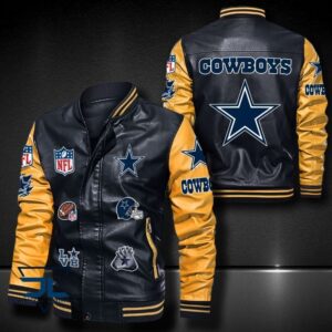 Dallas Cowboys NFL Style Leather Jacket For Fan
