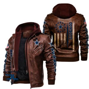 Dallas Cowboys NFL Style Leather Jacket For Fan