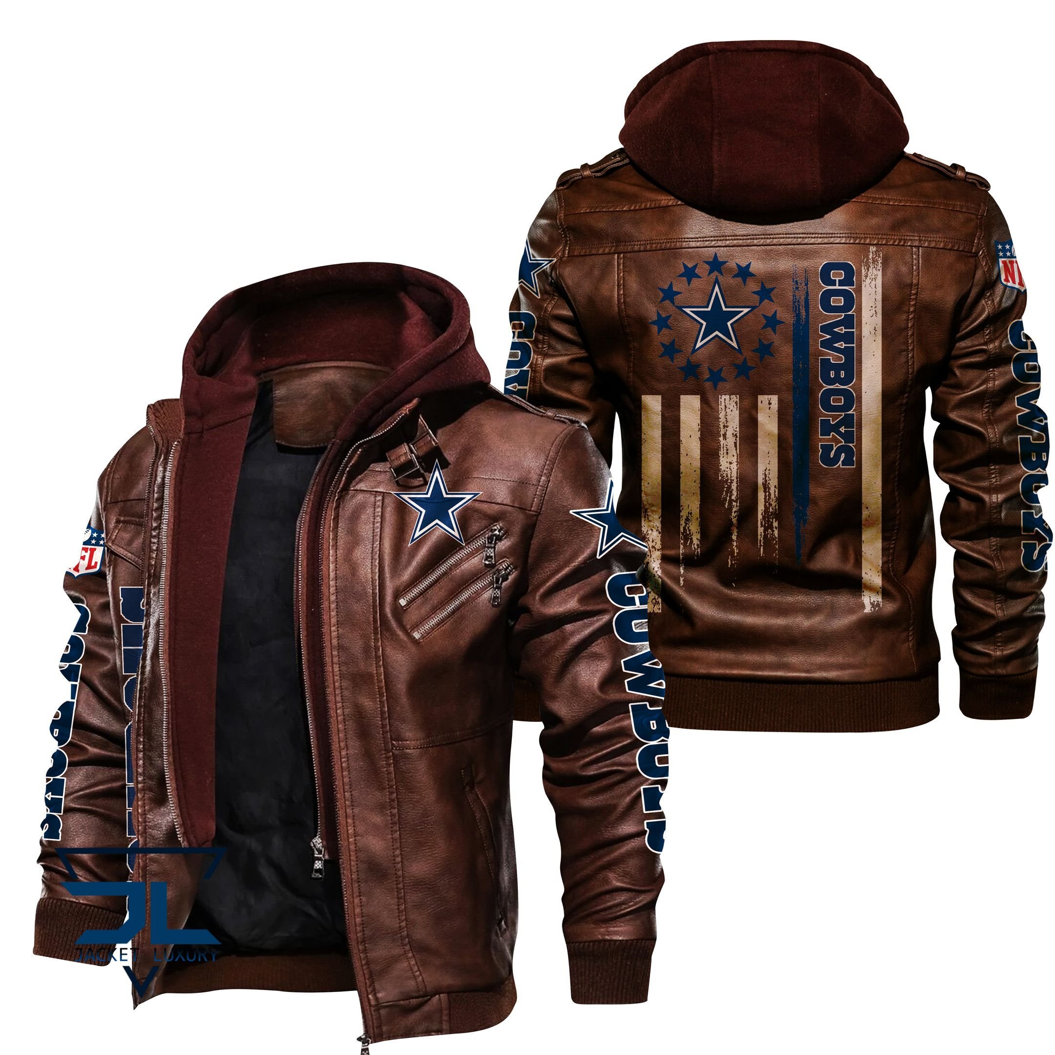 Dallas Cowboys NFL Style Leather Jacket For Fan