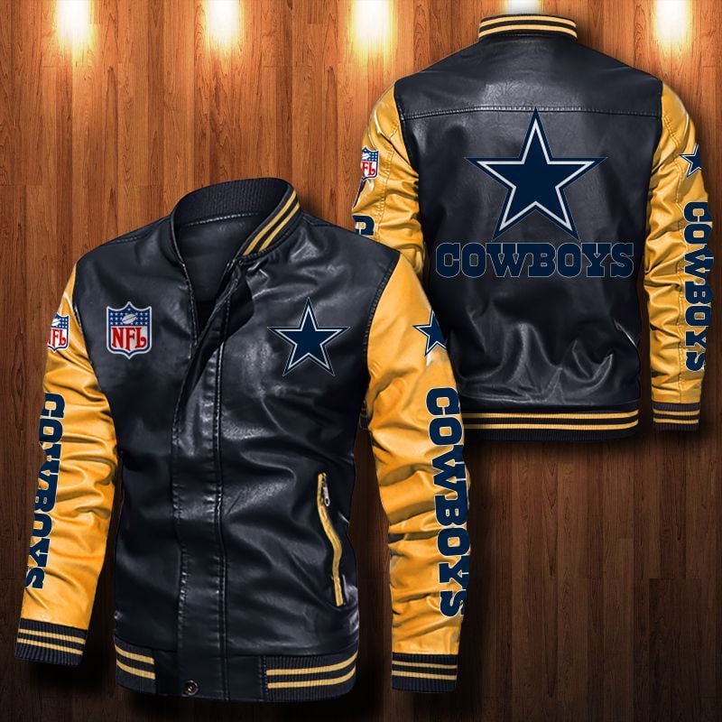 Dallas Cowboys NFL Style Leather Jacket For Fan