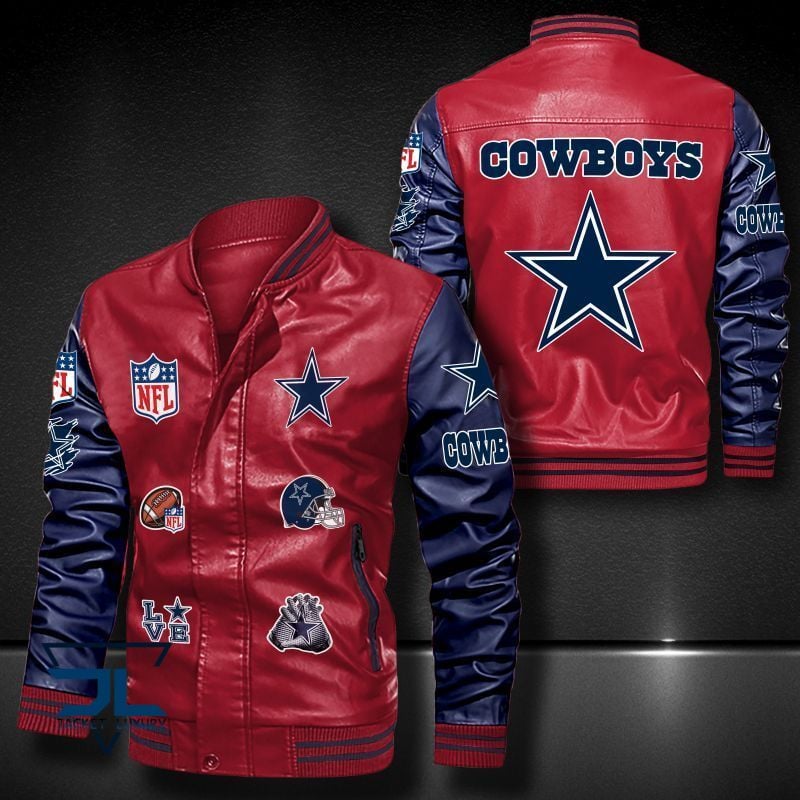 Dallas Cowboys NFL Style Leather Jacket For Fan