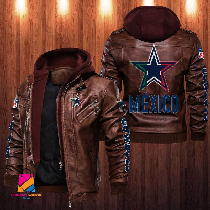 Dallas Cowboys NFL Style Leather Jacket For Fan